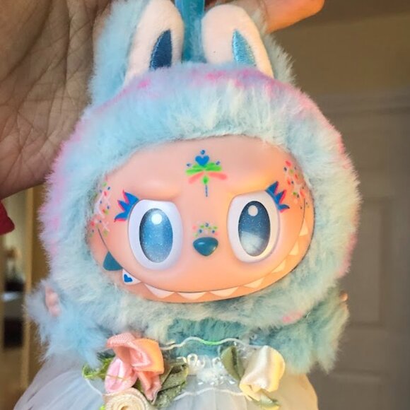Authentic Limited Edition Fairy Custom Labubu - Big Into Energy Blue Hope Plush - Picture 2 of 5